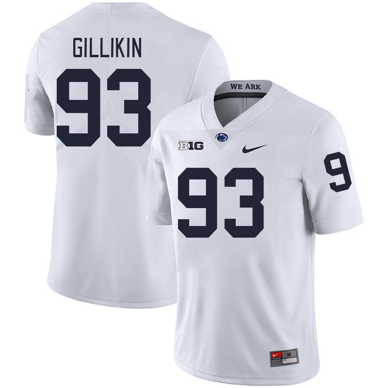 Penn State Nittany Lions #93 Blake Gillikin College Football Jerseys Stitched Sale-White